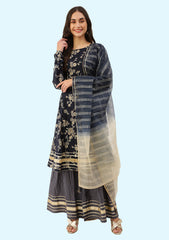 Women Chanderi Kurta Dupatta Set