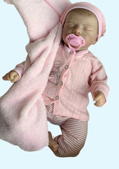 Lifelike Reborn Baby Dolls Girl Sleeping Real Life Newborn Baby Dolls Realistic Reborn Doll/Babies That Look Real Gift for Kids Age 3+