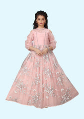 Girls Readymade Beautiful net outfit western wear collection for kids