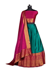 Girls Semi Stitched Lehenga with Dupatta