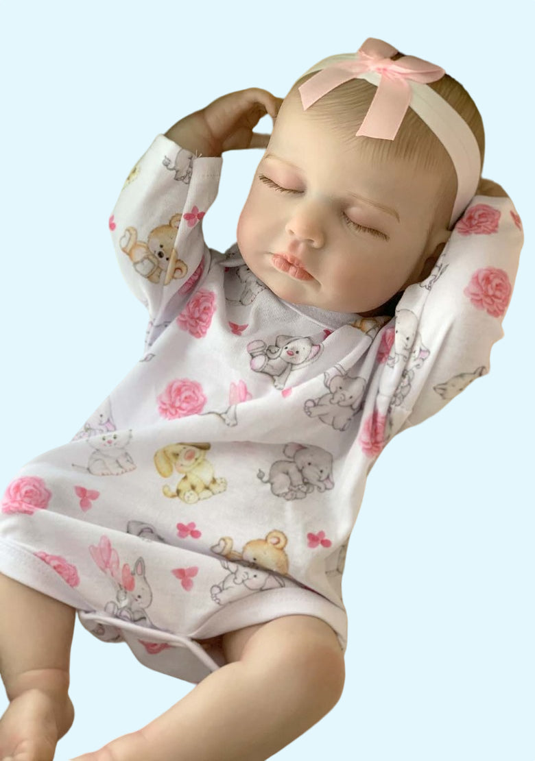 Reborn/Newborn Baby jacket pants shoes+ hairband in white bear cotton jersey reborn dolls clothes homecoming