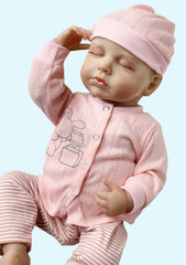 Lifelike Reborn Baby Dolls - 18 Inch Realistic Newborn Baby Dolls Girl, Real Life Baby Dolls with Soft Weighted Body, Real Baby Reborn Gift Set for Kids