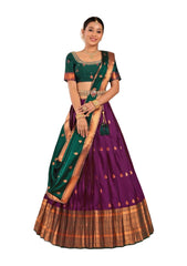 Girls Semi Stitched&nbsp; Lehenga with Dupatta