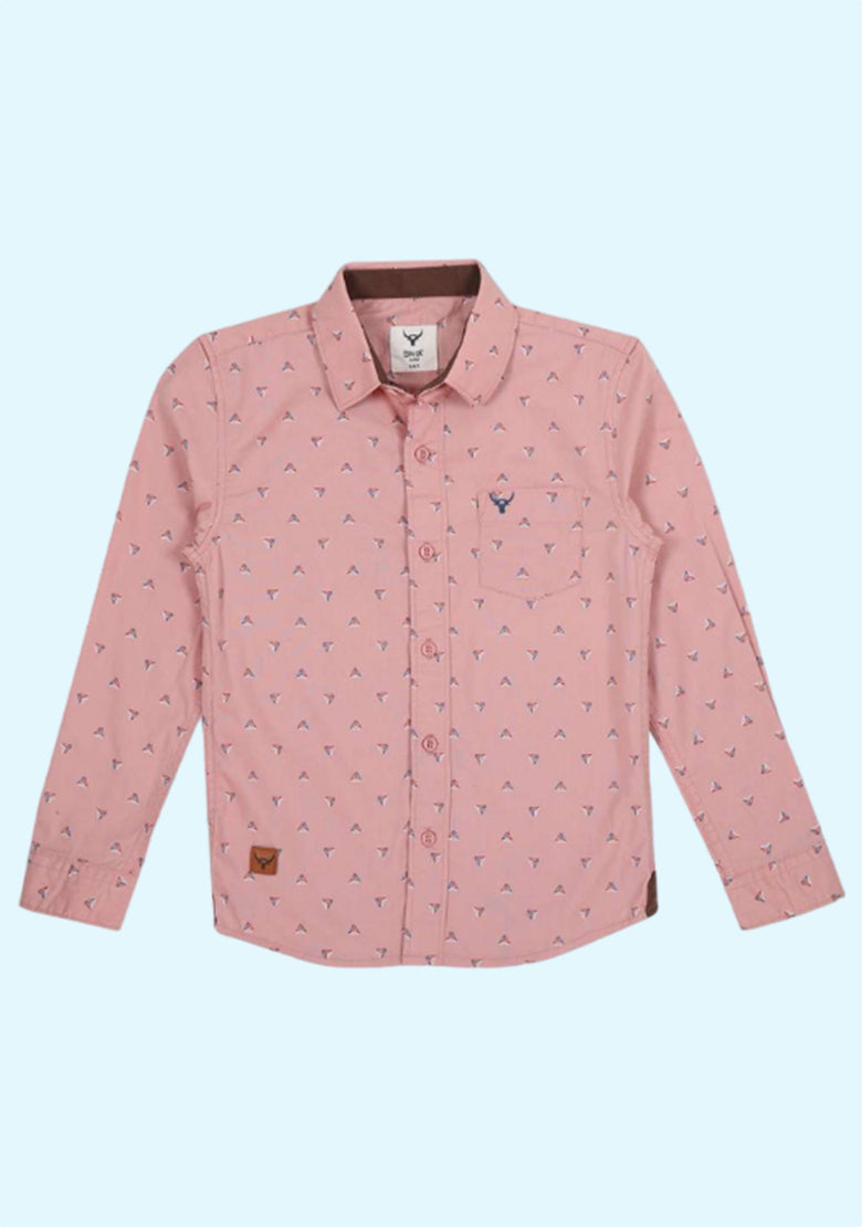 Printed Shirt with Patch Pocket