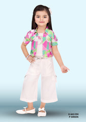 Colour Western Plazo Set D.no:159 P Green