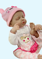 Reborn Baby Dolls  Cute Realistic Soft Silicone Vinyl Dolls Newborn Baby dolls With Clothes, Above 18inch size with full vinyl or with cotton body