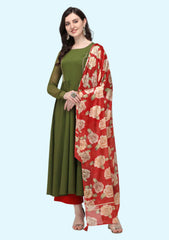 Women Crepe Kurta Dupatta Set 1 (Pack of 1)