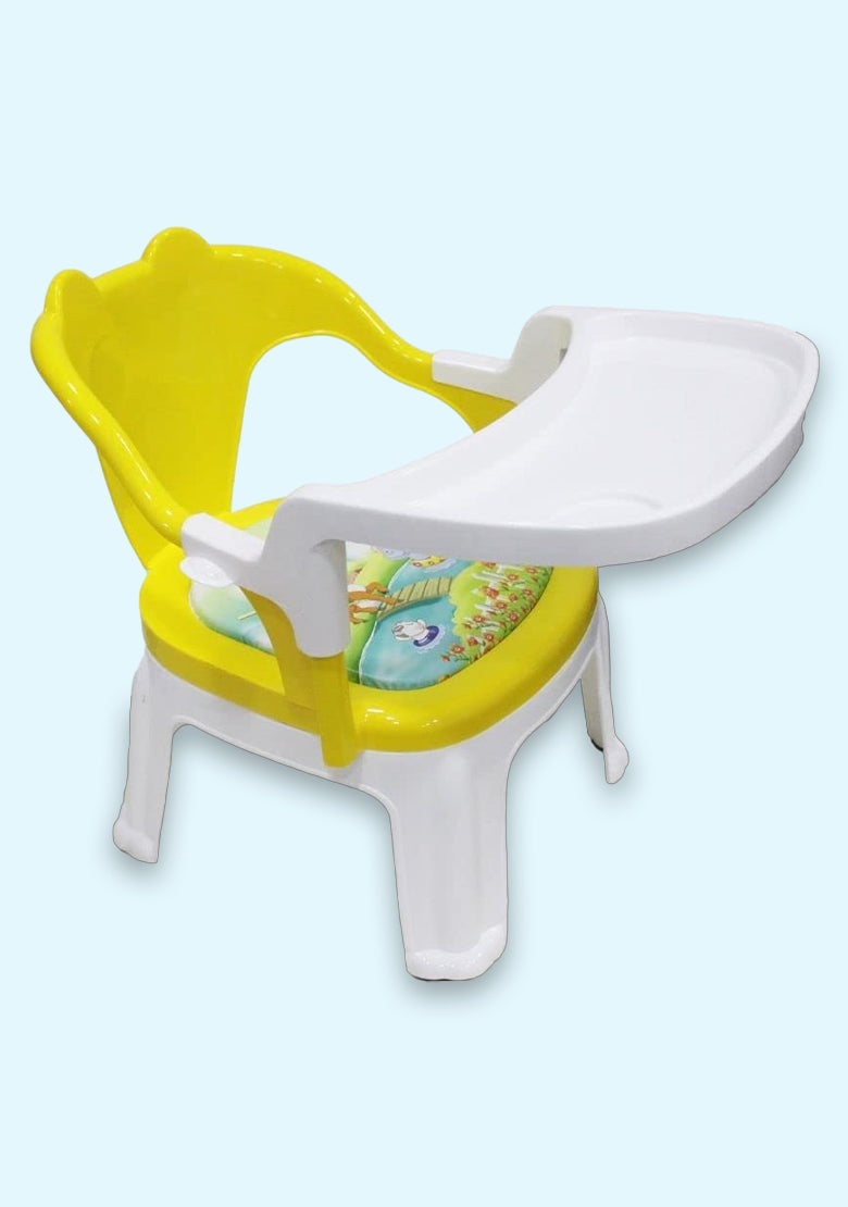 Colorful and Fun Children's Plastic Chair - Perfect for Playtime and Study | Feeding Chair