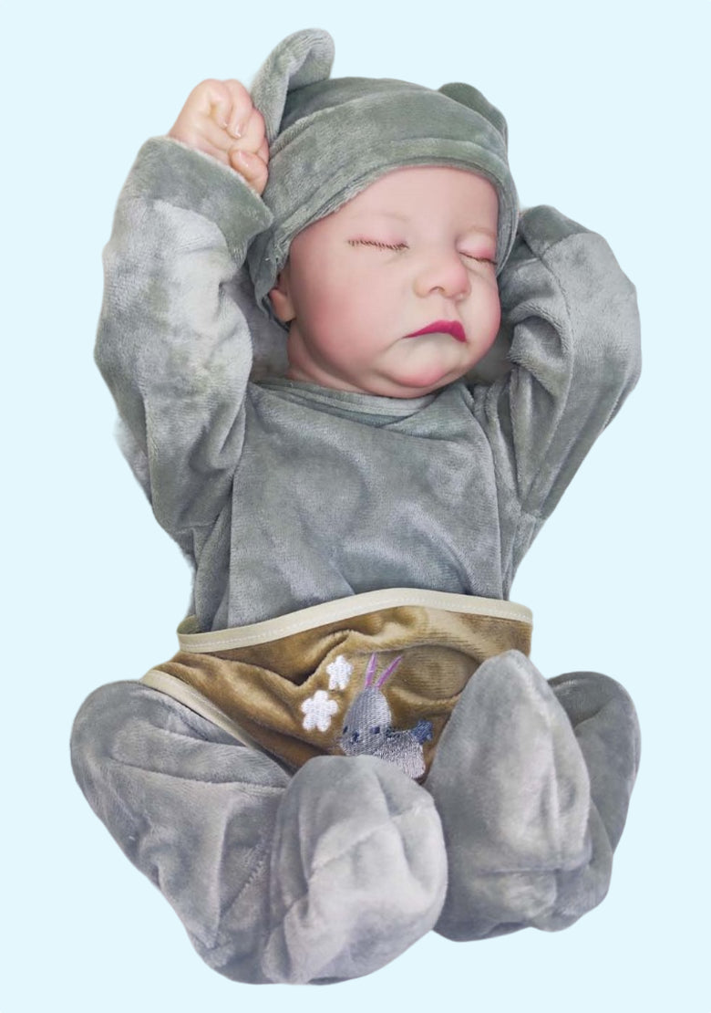 Reborn Baby Dolls Realistic Newborn Boy Soft Silicone Vinyl Baby Doll Toy, Above 18inch size with full vinyl or with cotton body