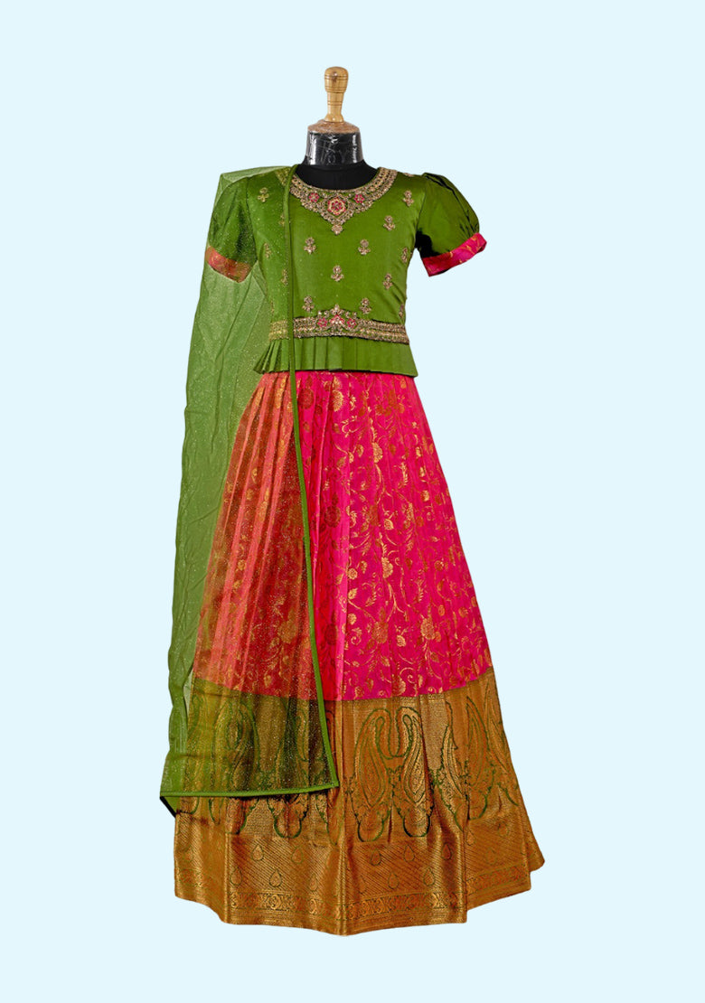 New Traditional Ethnic Wear for Girls Lehenga with Dupatta