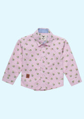 Boys Regular Fit Printed Casual Shirt