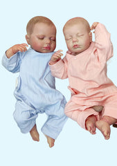 Soft Body Realistic-Newborn Baby Dolls American Sleeping Girl Real Life Dolls with Clothes and Toy Accessories Gift for Kids Age 3+