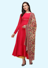 Red Kurti with Dupatta (Pack of 1)