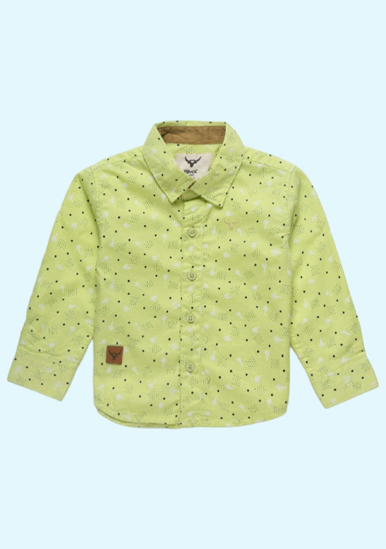 Novelty Print Cotton Shirt