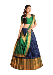 Girls Semi Stitched Lehenga with Dupatta