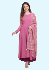 Shifa Collection Women's Cotton Blend Straight Printed Kurta with Plazzo & Dupatta