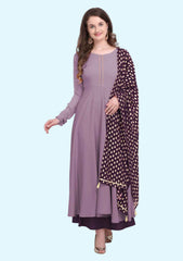 Shifa Collection Women's Cotton Blend Straight Printed Kurta with Plazzo & Dupatta