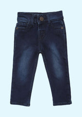 Jeans With Button Closure For Boy Baby