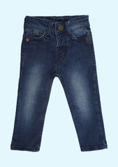 Jeans With Button Closure For Boy Baby