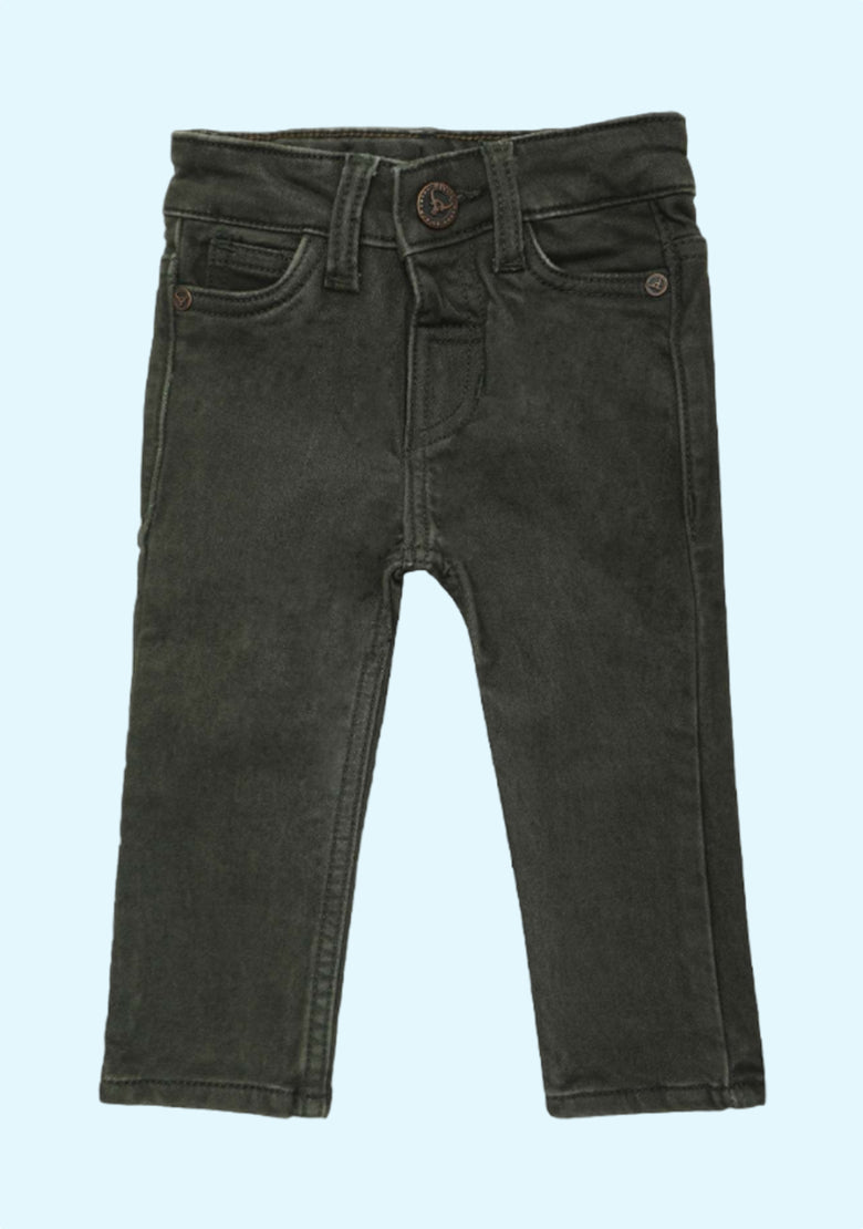 Jeans With Button Closure For Boy Baby