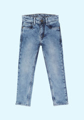 Boys Skinny Mid Rise Grey Jeans