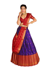 Girls Semi Stitched Lehenga with Dupatta