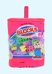 Kids Treasures Play & Learn Mega Blocks Set of 81 pcs - Pink