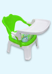 Colorful and Fun Children's Plastic Chair - Perfect for Playtime and Study | Feeding Chair