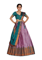 Girls Semi Stitched Lehenga with Dupatta