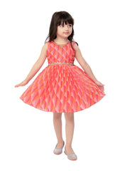 Ruby Radiance Multicolor Festive Anarkali Gown for Girls