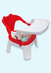 Colorful and Fun Children's Plastic Chair - Perfect for Playtime and Study | Feeding Chair