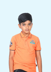 Boys Energetic Glow Polo Collar T-shirt