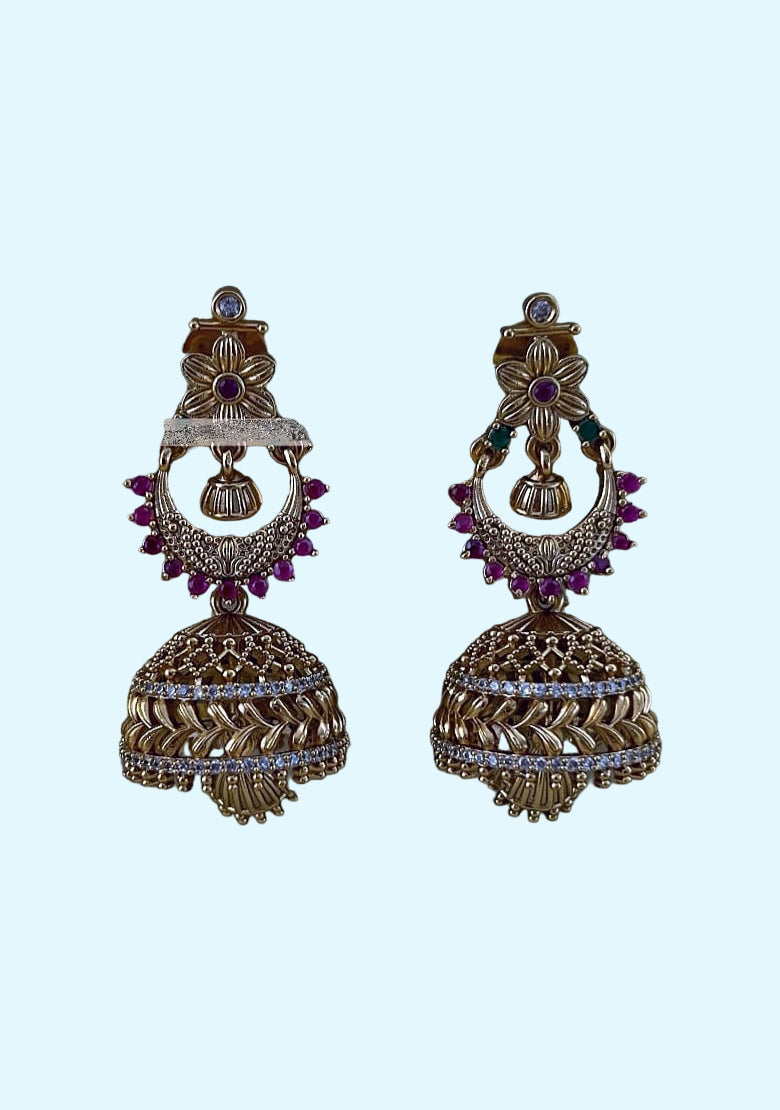 Antique Jhumka - 5cm Length