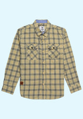 Men Regular Fit Checkered Spread Collar Casual Shirt