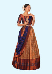 New Semi Stitiched Banarasi Lehenga Choli