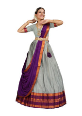 Girls Semi Stitched Lehenga with Dupatta