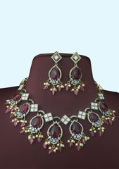 Victoria Necklace Neckpiece With Earring Set