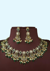 Victoria Necklace Multicolor Neckpiece With Earring Set