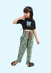 Print Pyjama for Girls. Suitable for Gym, Yoga, Cycling, Night Wear, Casual wear, and other sports.