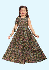 Readymade kids dresses beautiful girls Light Green western wear collection