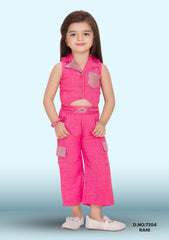 Girls Imported Jumpsuit D.no:7204 Green, Pink