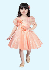 New Premium Kids Clothes Of Girl Summer Bowknot Print Organza Princess Dress