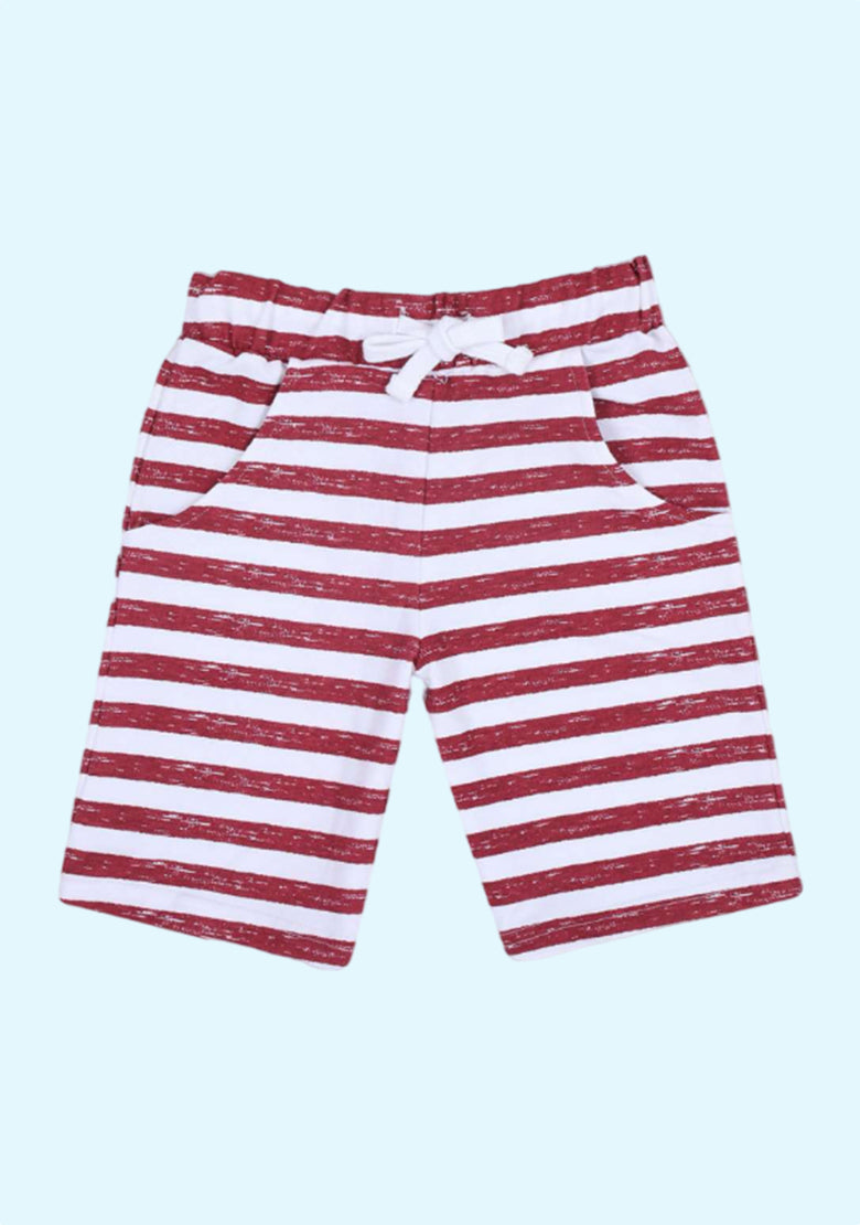 Knitted Shorts With Elasticated Drawstring