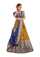 Girls Semi Stitched Lehenga with Dupatta