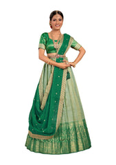 Girls Semi Stitched Lehenga with Dupatta