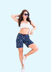 APLUS PRINTED EXTRA BELT SHORTS A