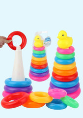 Baby Toys Colorful 13 Tower Rings