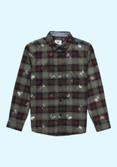 Checked Shirt With Fringed Hem