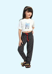 Print Pyjama for Girls. Suitable for Gym, Yoga, Cycling, Night Wear, Casual wear, and other sports.