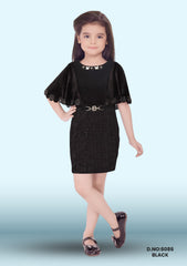 Embellished Fit & Flare Dress D.no:6086 Black